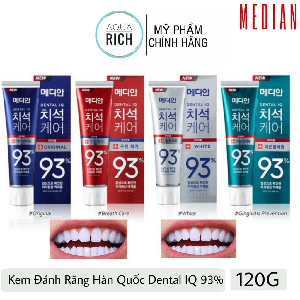 Kem Đánh Răng Hàn Quốc Median Dental IQ 93%