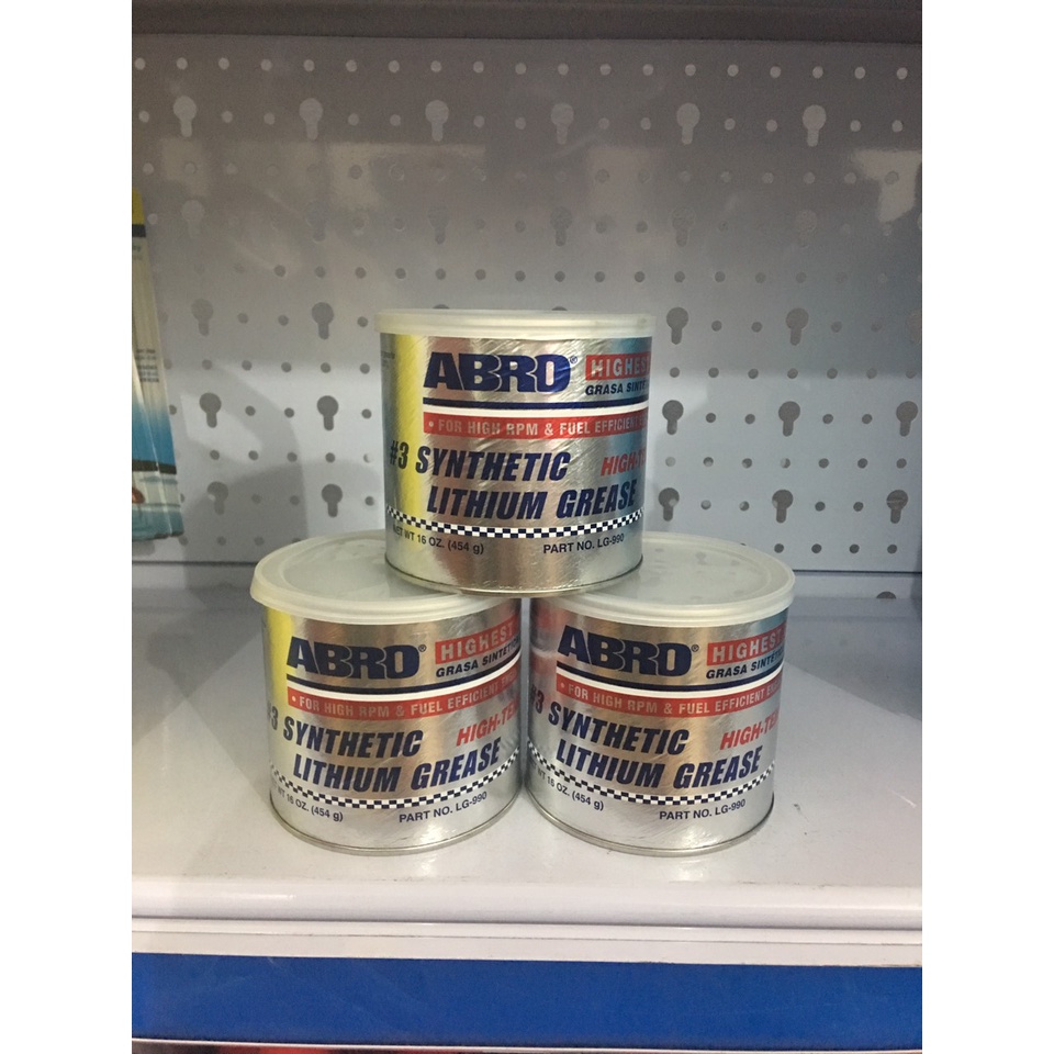 Mỡ Bò Xanh ABRO SYNTHETIC LITHIUM GREASE (454g)