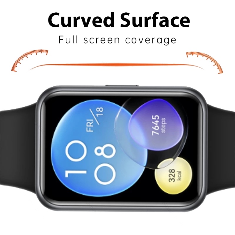 Miếng Dán 3D Chống Trầy Cho Đồng Hồ Thông Minh Huawei Watch Fit 2