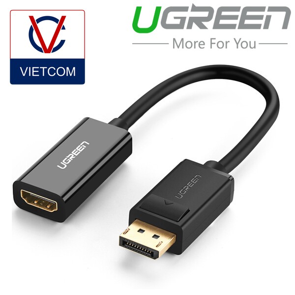 Cáp Chuyển Displayport sang HDMI Chính Hãng Ugreen - Độ phân giải Full HD-2K-4K