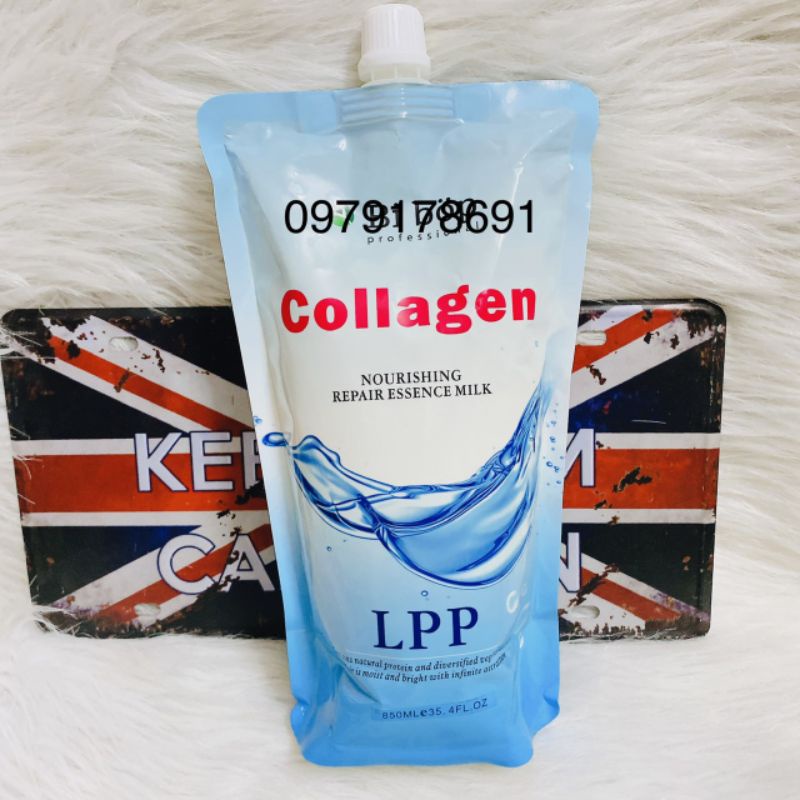 Kem hấp + ủ xả collagen mềm mượt bóng tóc 1000ml