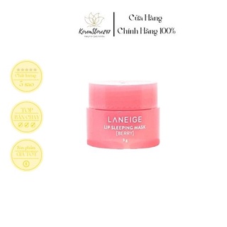 Mặt Nạ Ngủ Môi Laneige Lip Sleeping Mask 3g SZ Mini Dưỡng Môi Căng Mọng Mềm Mại KoreaStore247