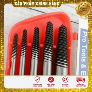 Hộp dụng cụ mũi vít tháo bu lông ốc vít gãy hỏng 5 chiếc Licota