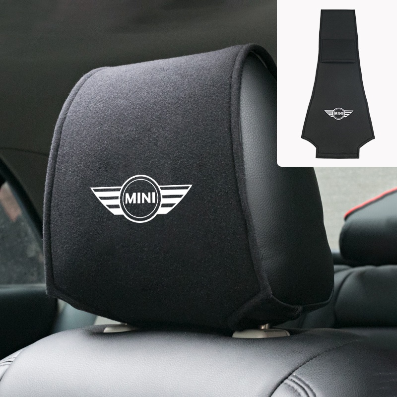 1 Vỏ Gối Tựa Lưng Cho Ghế Ngồi Xe Hơi Chất Liệu Cotton In Logo Xe Hơi