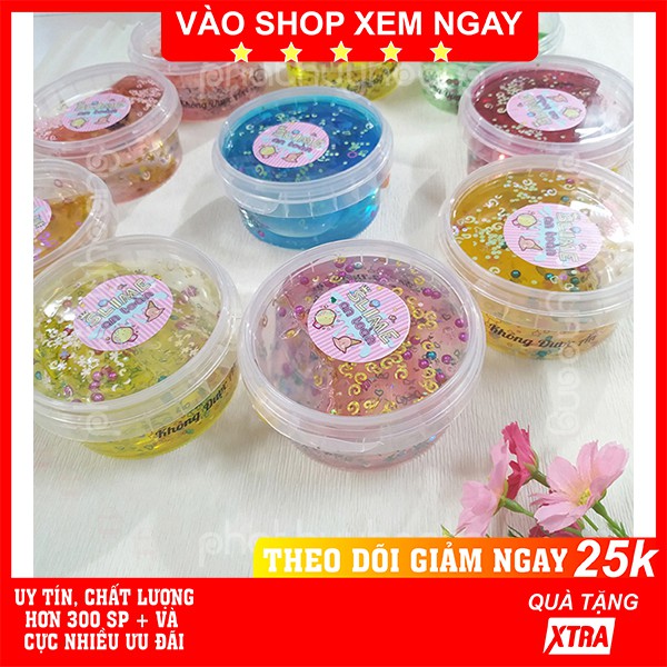 Slime hủ to ✅ FREESHIP  Có video thật  Slime hủ to an toàn nhân kim tuyến cực đẹp 180ml - Phát Huy Hoàng