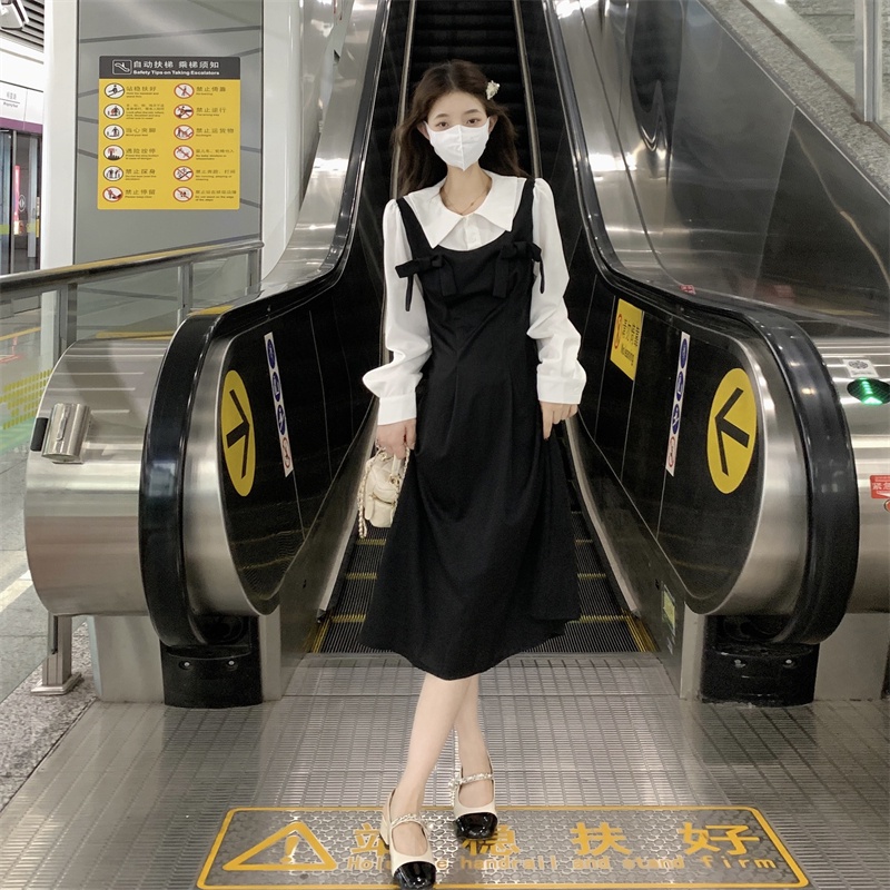 Đầm Sơ Mi Phối Nơ Thiết Kế Mới Thời Trang Mùa Thu Dành Cho Nữ