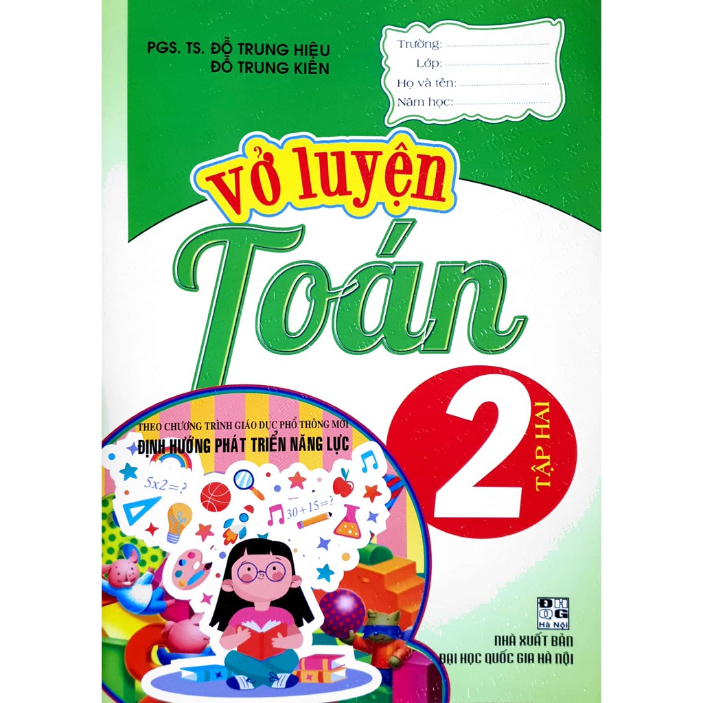 Sách - Vở luyện Toán 2 tập 2 (Theo chương trình giáo dục phổ thông mới - Định hướng phát triển năng lực)