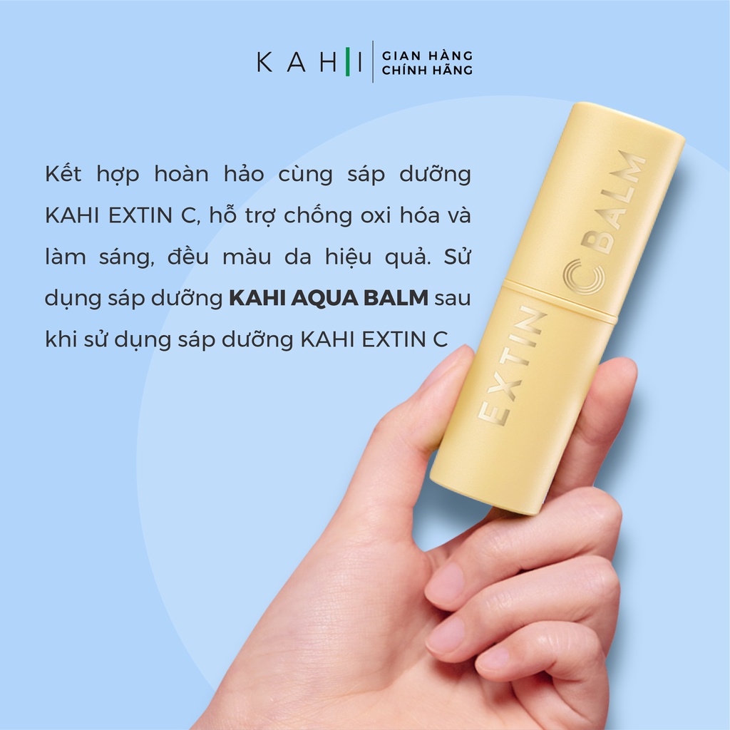 CẶP ĐÔI SÁP DƯỠNG BẢO VỆ LÀN DA VƯỢT TRỘI - KAHI Extin C Balm & KAHI Aqua Balm