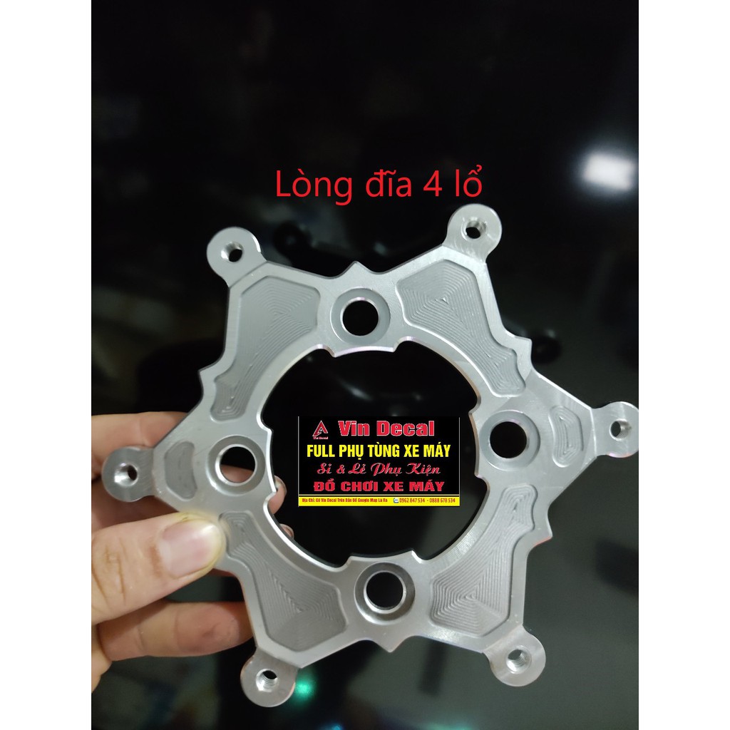 Đĩa KTM 260mm + Lòng đĩa 4 lỗ 5 lỗ CNC