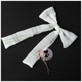 Đồ Cột Tóc Thắt Nơ Dài - Scrunchies Vintage - Dây Cột Tóc Tiểu Thư