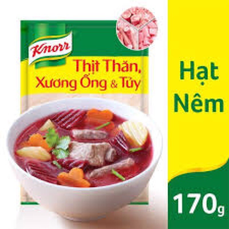 Bột nêm Knorr thịt thăn, xương ống và tủy gói 170g HSD: 25/4/2022