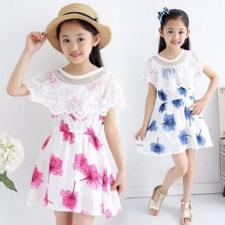 Váy trẻ em hoa lá