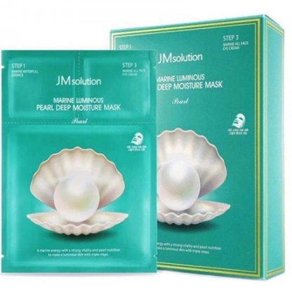 JMSolution Mặt Nạ Ngọc Trai 3 Bước  JM Solution Marine Luminous Pearl Deep Moisture Mask 30ml