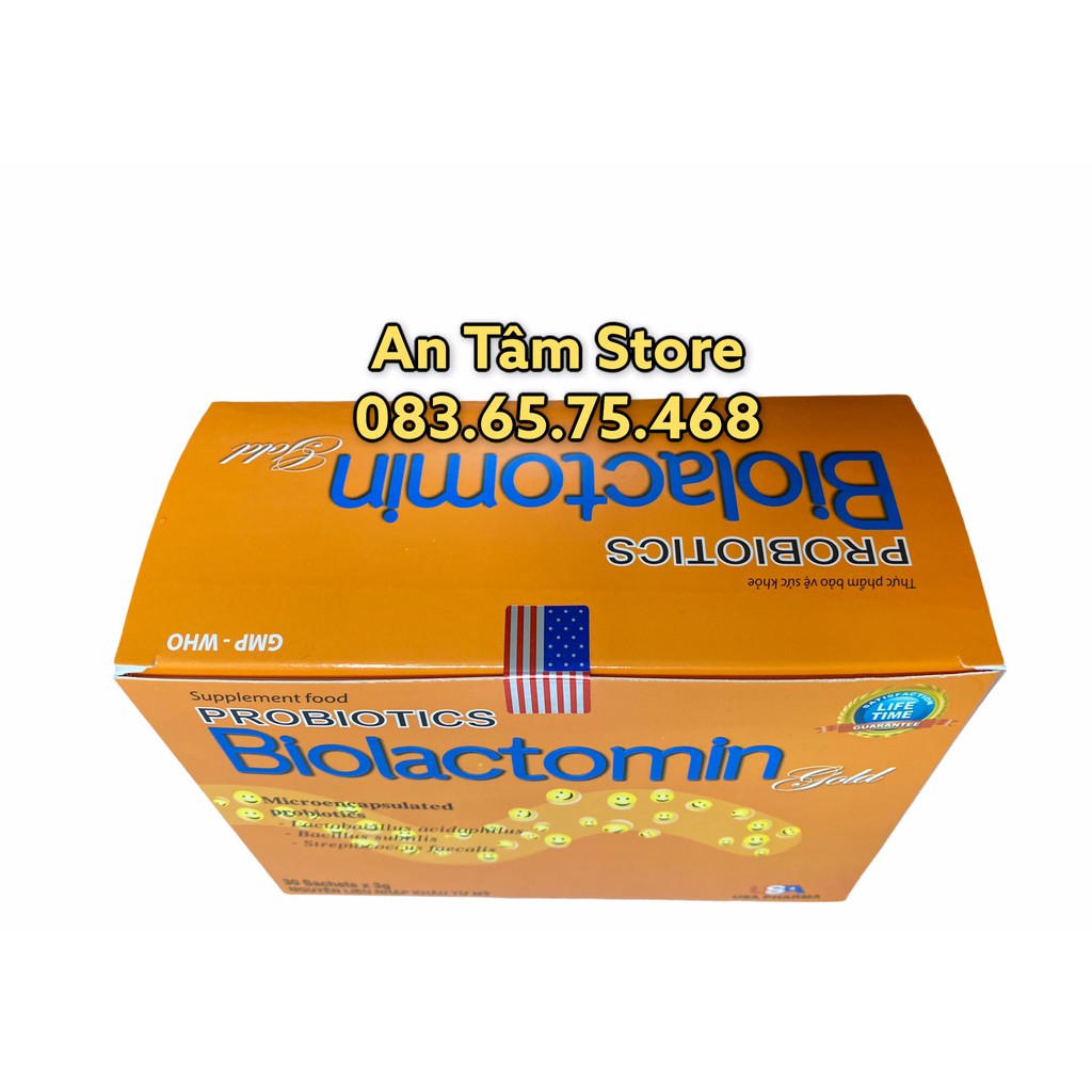 Cốm vi sinh Biolactomin Gold  CÂN BẰNG HỆ TIÊU HÓA ĐƯỜNG RUỘT  CHỐNG TÁO BÓN  KÍCH THÍCH ĂN NGON