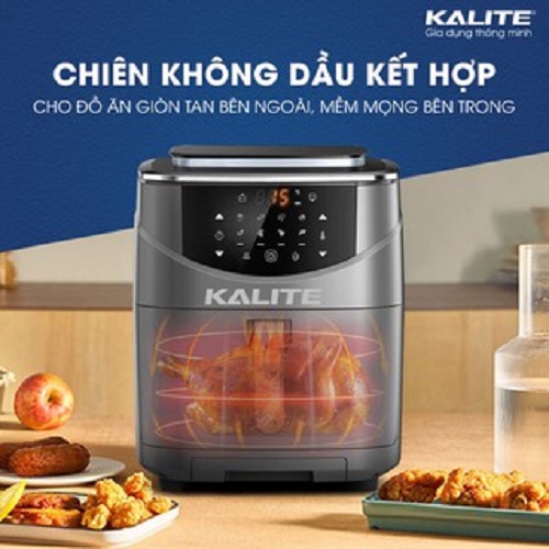 [Mã ELHADEV giảm 4% đơn 300K] (Mã CHUT002 giảm 8%) Nồi chiên không dầu Kalite Steam 7 - Hàng Chính Hãng