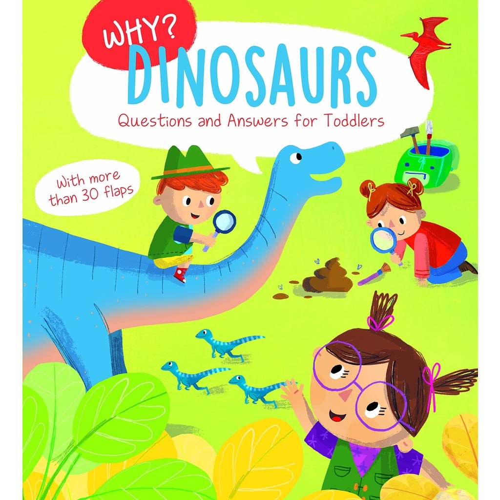 Sách thiếu nhi tiếng Anh Usborne - Why? Dinosaurs Questions And Answers For Toddlers