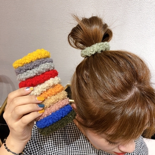 Dây cột tóc bằng len mềm phong cách thời trang Hàn Quốc xinh xắn cho nữ