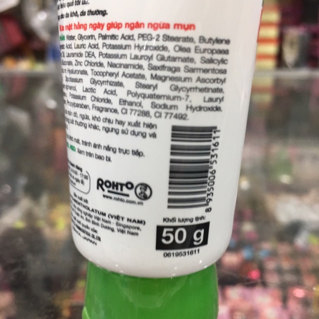 Kem Rửa Mặt Ngăn Ngừa Mụn Rohto Acnes 50g
