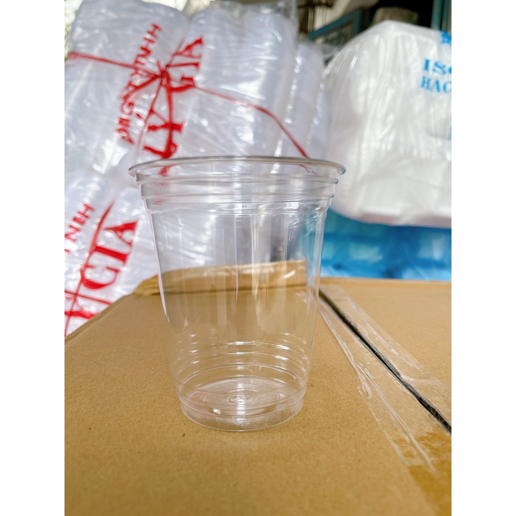 Ly nhựa cứng có nắp cầu, nắp cầu riêng - 360ml, 500ml - Ly nhựa PET