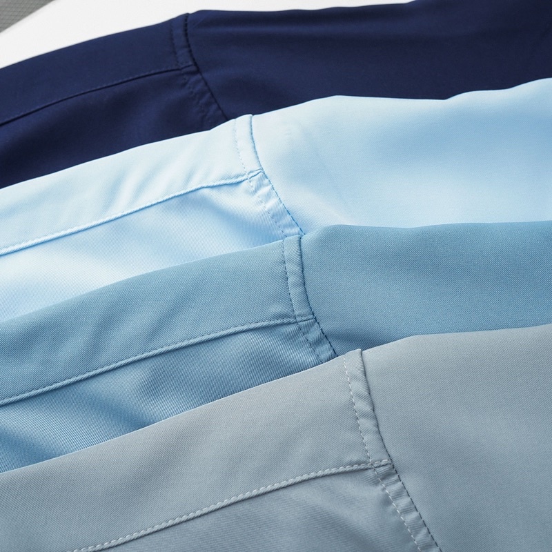 Áo sơ mi nam trơn tay ngắn không túi nhiều màu BIGSIZE