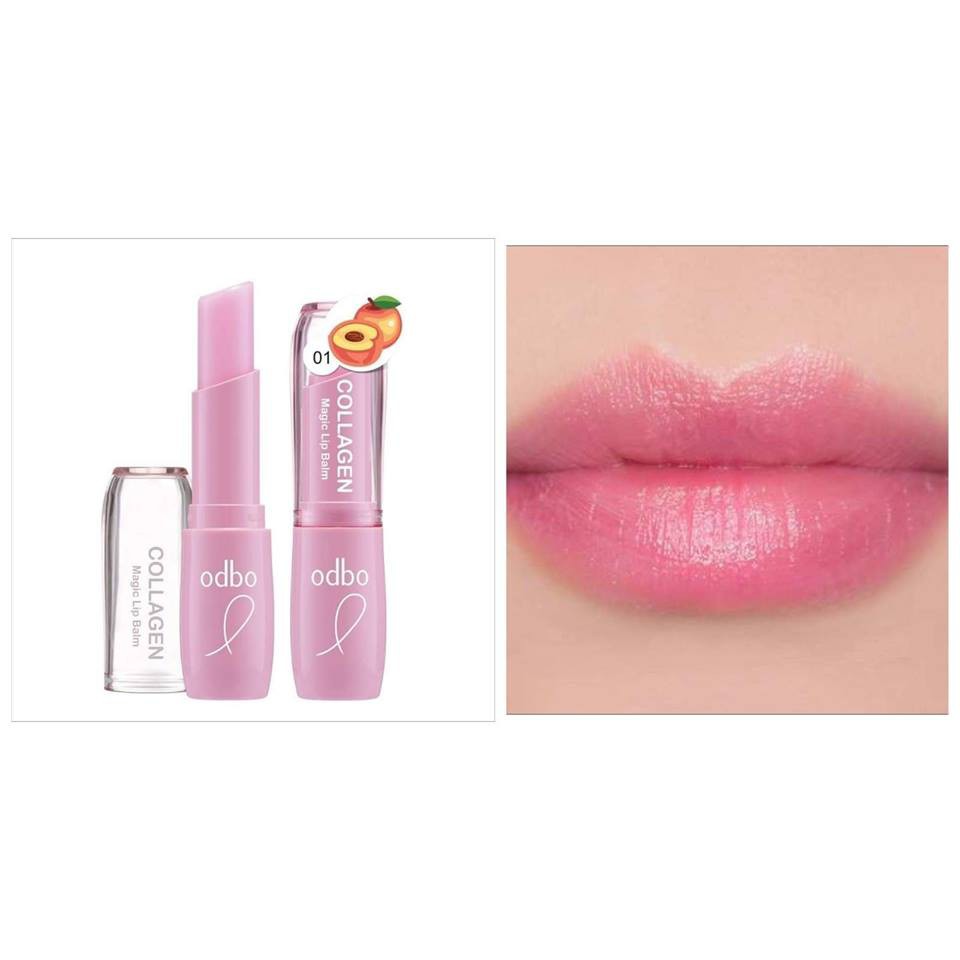 Son Dưỡng Môi Odbo Collagen Magic Lip Balm