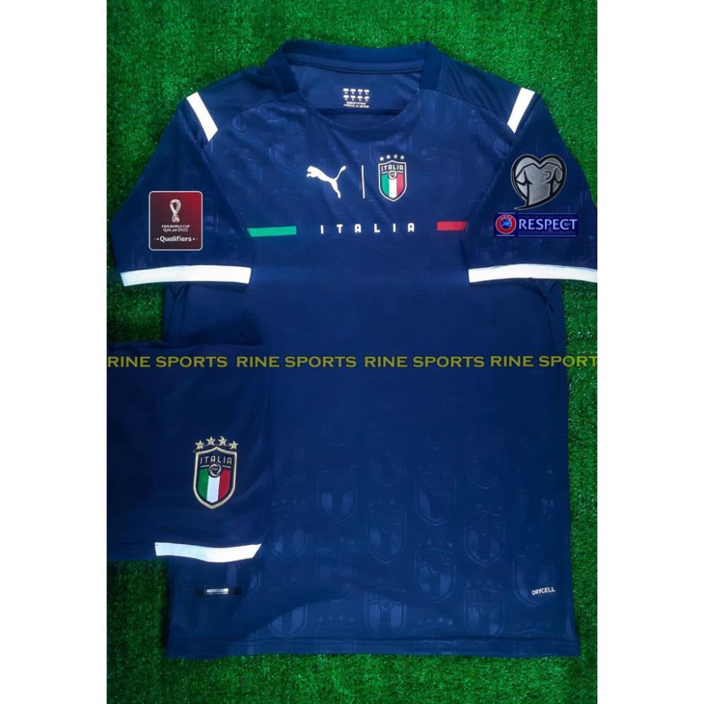 Bộ Áo bóng đá italia Ý hàng Thailand chuẩn thi đấu Euro 2021 - Vòng Loại World Cup 2021 !