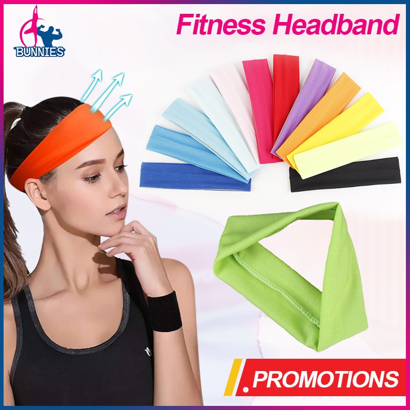 ❗Clearance Sale❗Băng đô thể thao bản rộng co giãn thấm hút mồ hôi cho nữ