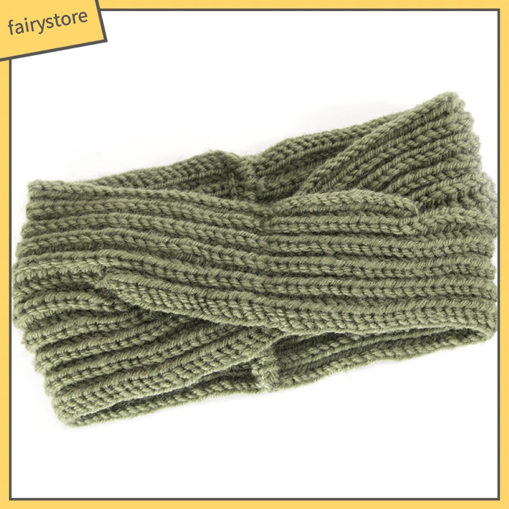 Băng Đô Dệt Kim Màu Trơn Thời Trang Giữ Ấm Cho Nữ