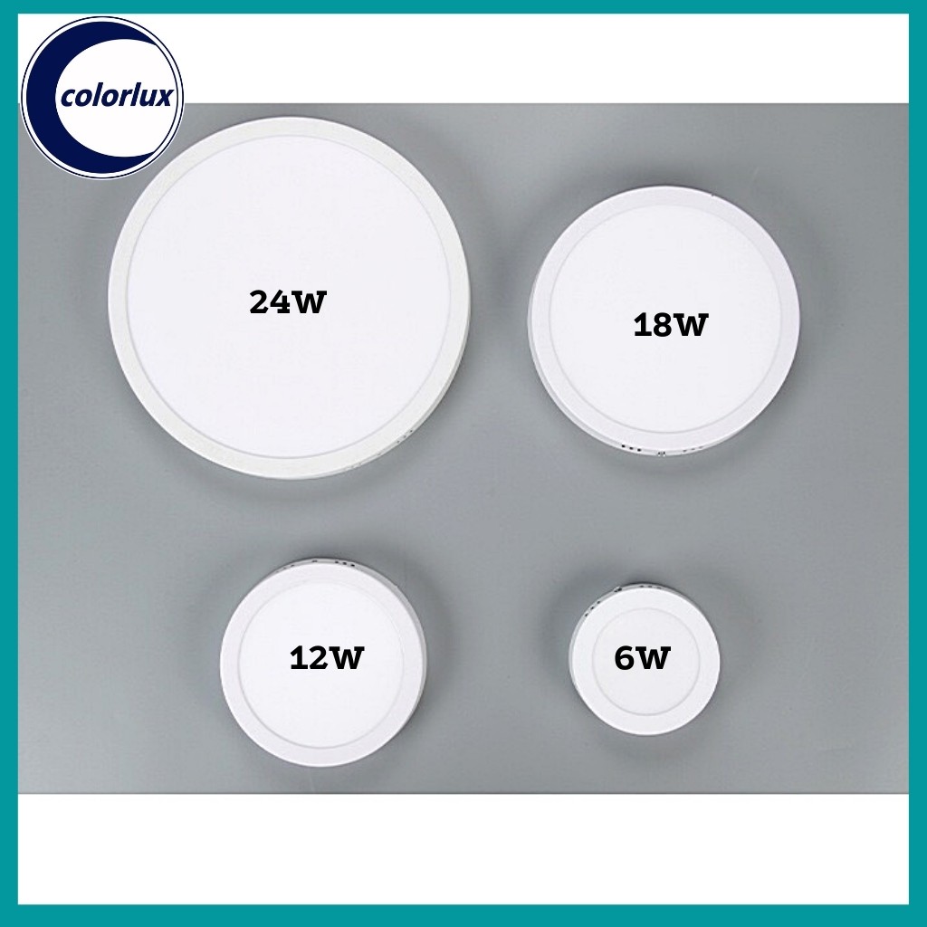 Đèn Ốp Trần COLORLUX Siêu Sáng 24W 18W 12W 6W Vuông - Tròn Ánh Sáng Trắng #denoptran | BigBuy360 - bigbuy360.vn