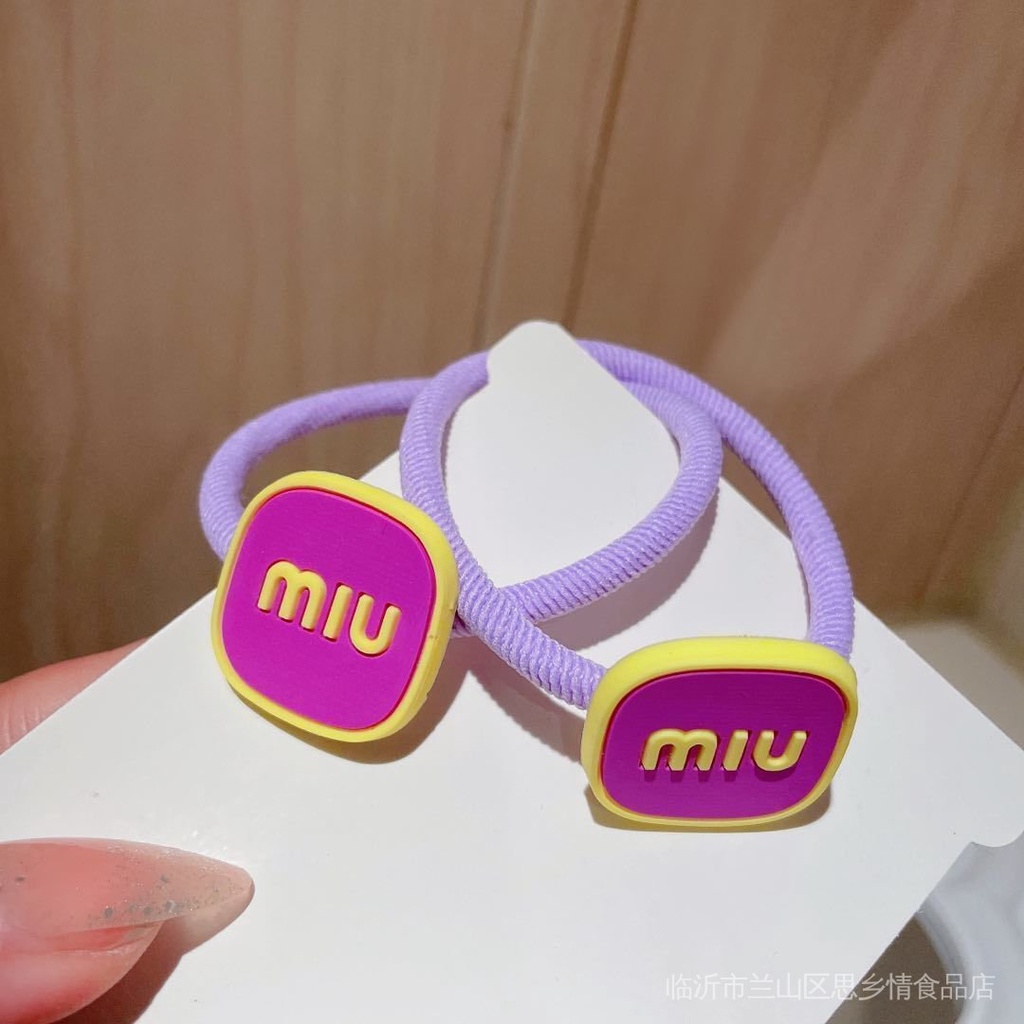 Dây Buộc Tóc Cao Su Màu Sắc Ngọt Ngào Dễ Phối Đồ Cho Nữ