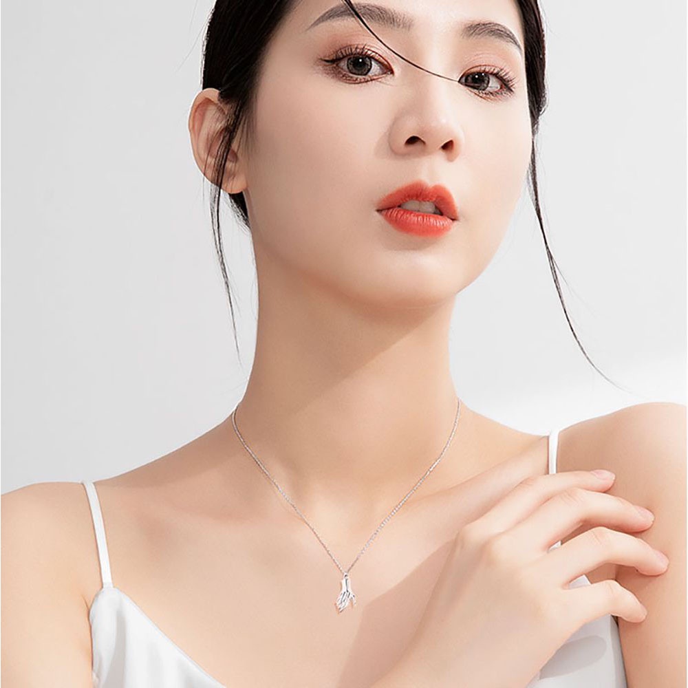Set 2 dây chuyền nam châm thời trang lãng mạn cho cặp đôi Yanqueens Trang sứ Quà tặng