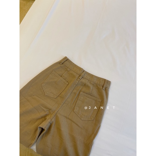 Quần ống suông màu caramel mã #Janetclothingjean 8905