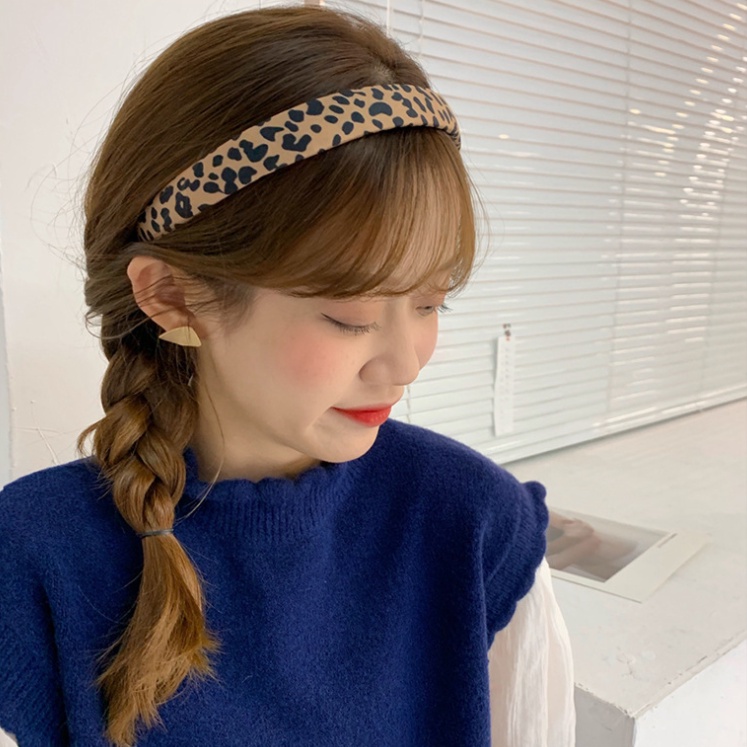 Bờm nữ cài tóc đẹp họa tiết da báo thời trang Hàn Quốc sang trọng giá rẻ