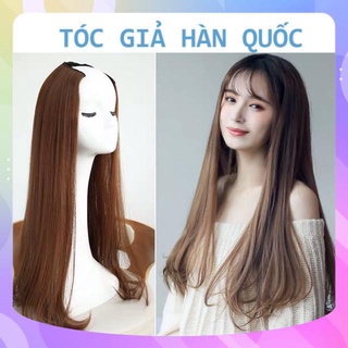 🌷 TÓC GIẢ KẸP U NỬA ĐẦU CỤP DÀI LƯỚI HOA CAO CẤP [FREESHIP 50K]