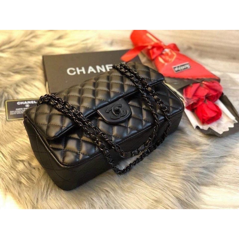 Túi Cha leo full tang đen đeo chéo đeo vai size 25,5