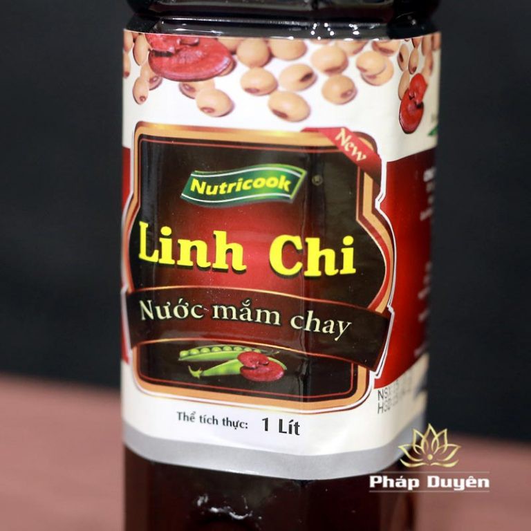 Thực Phẩm Chay - Nước Mắm Chay Linh Chi, Chai 1 Lít