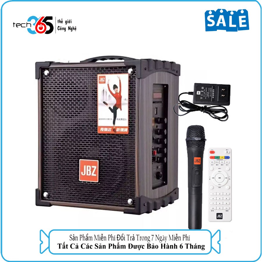 Loa Kéo Di Động JBZ NE-106, Loa Karaoke 2 Tấc, Công Suất Max 120W