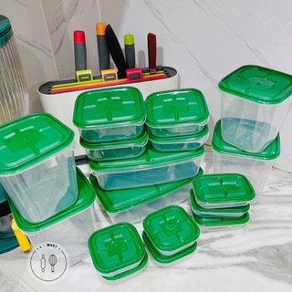 Set 17 hộp nhựa có nắp đậy đựng thực phẩm