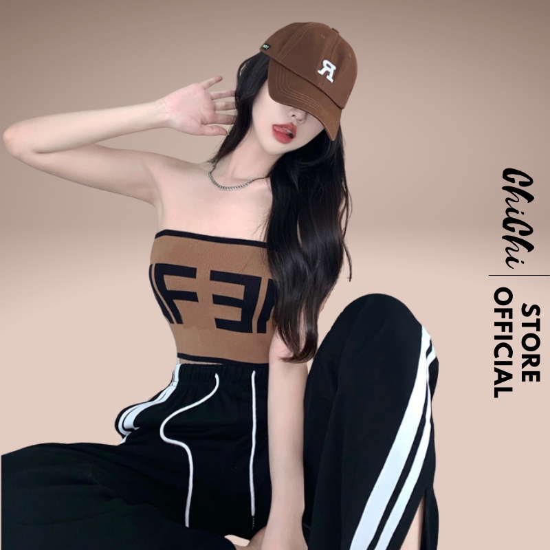 Áo bra len tăm - Áo lót nữ quây cotton thun mềm mại không gọng kèm mút độn ngực Chichi Bra 28802