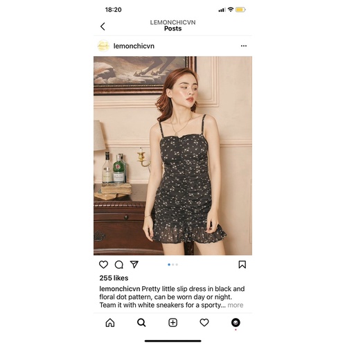 Đầm hoa nhí Lemonchic size M