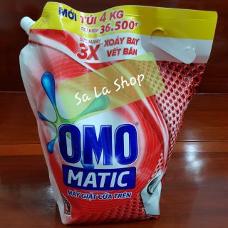 Nước giặt Omo Matic cửa trên túi 4kg