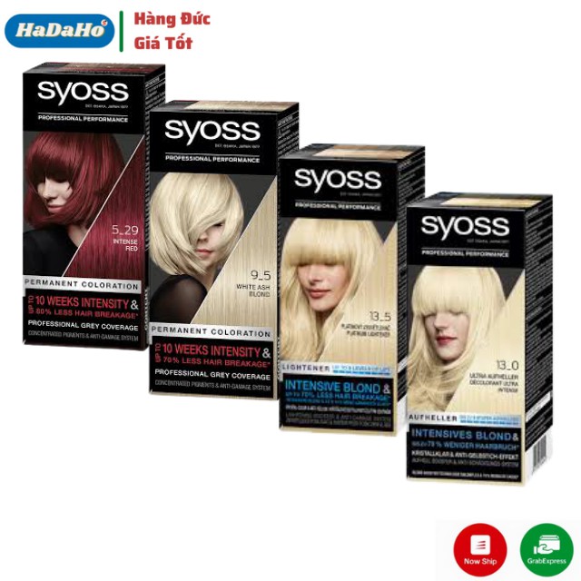 Tẩy Tóc Syoss Đức 13-0, 13-5 và thuốc nhuộm tóc