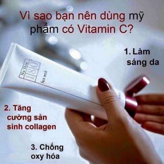 Sữa rửa mặt 180  tăng cường vitamin C( tem tiếng anh)ô
