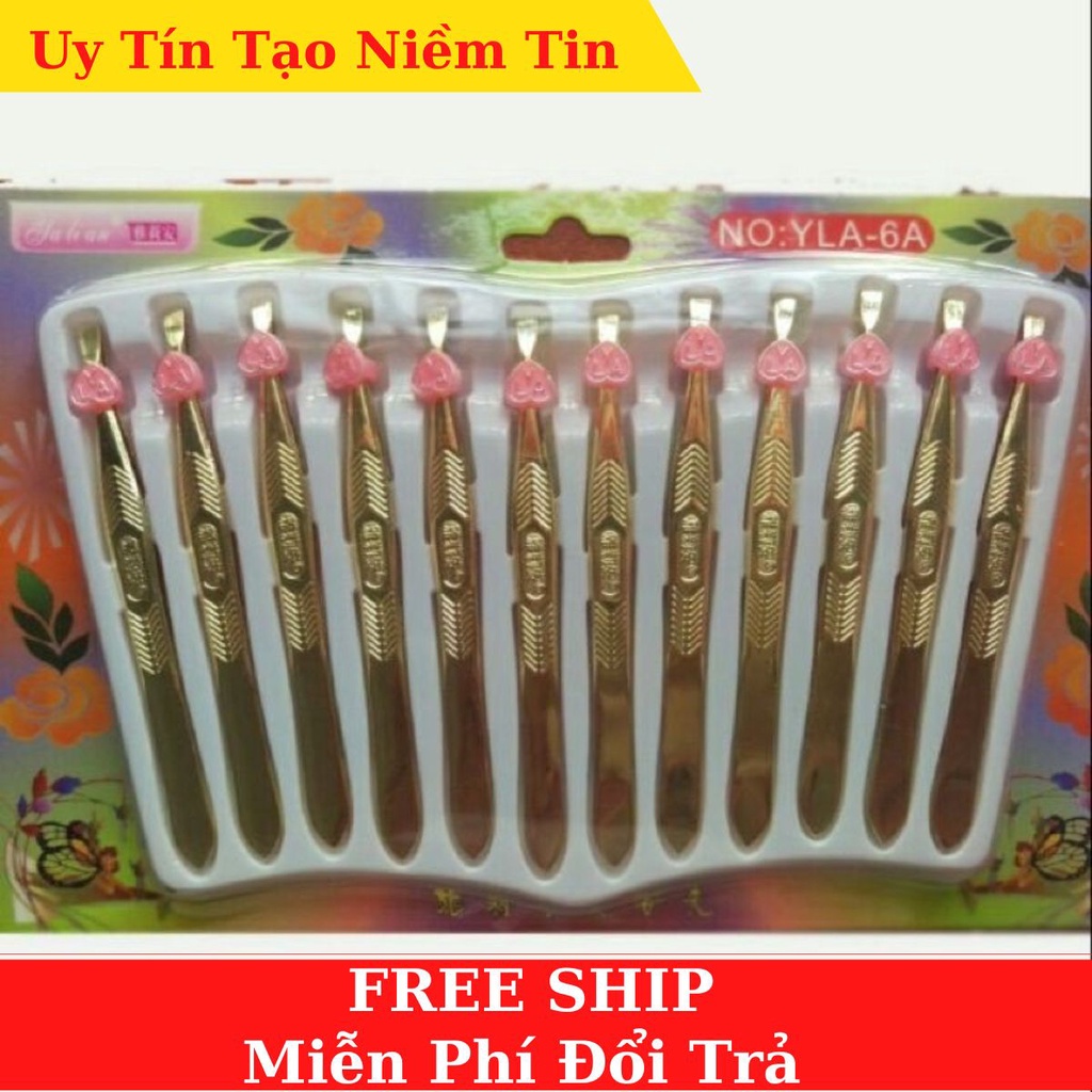Nhíp vàng nhổ lông nách, lông mày, râu siêu dễ dụng cụ làm đẹp