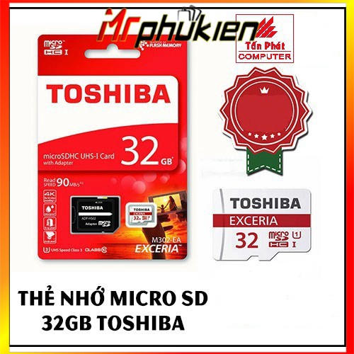 THẺ NHỚ MICROSD TOSHIBA 32GB CLASS 10 - MrPhukien