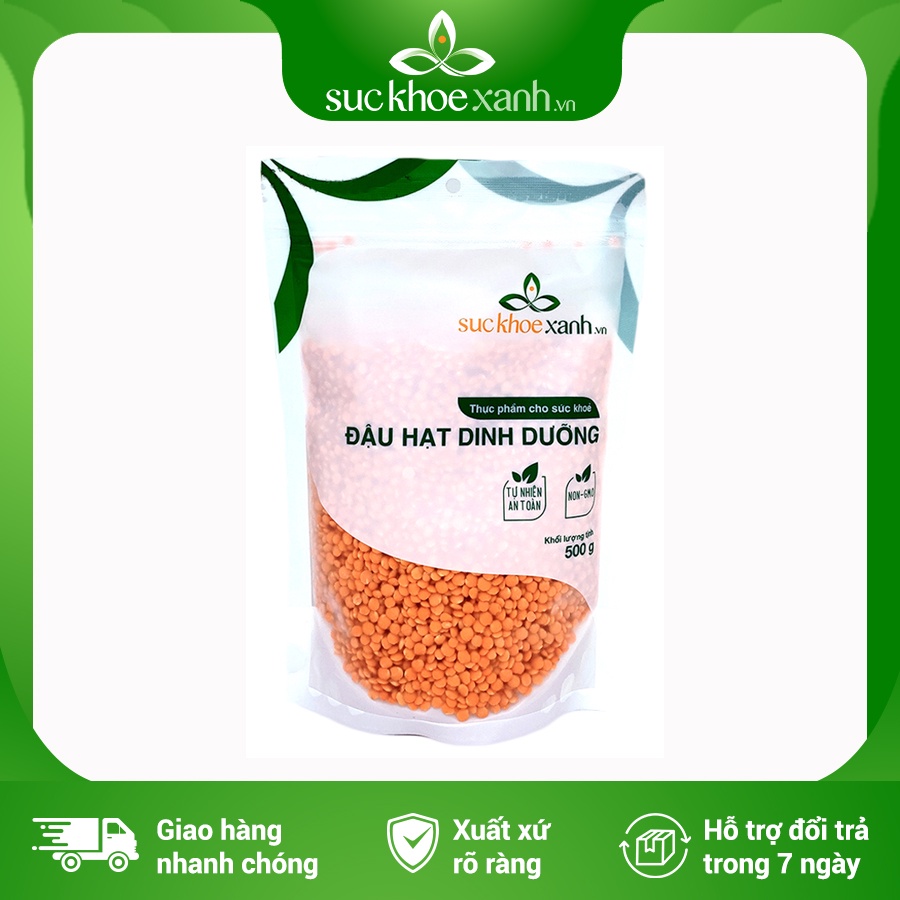 Đậu lăng đỏ nguyên hạt (Lentil peas) Canada 500g [MUA 10 TẶNG 1]