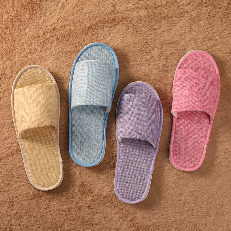 Dép Đi Trong Khách Sạn/Khách Sạn Bằng Vải Không Dệt Dày Dặn Chống Trượt Sử Dụng Một Lần Tiện Lợi