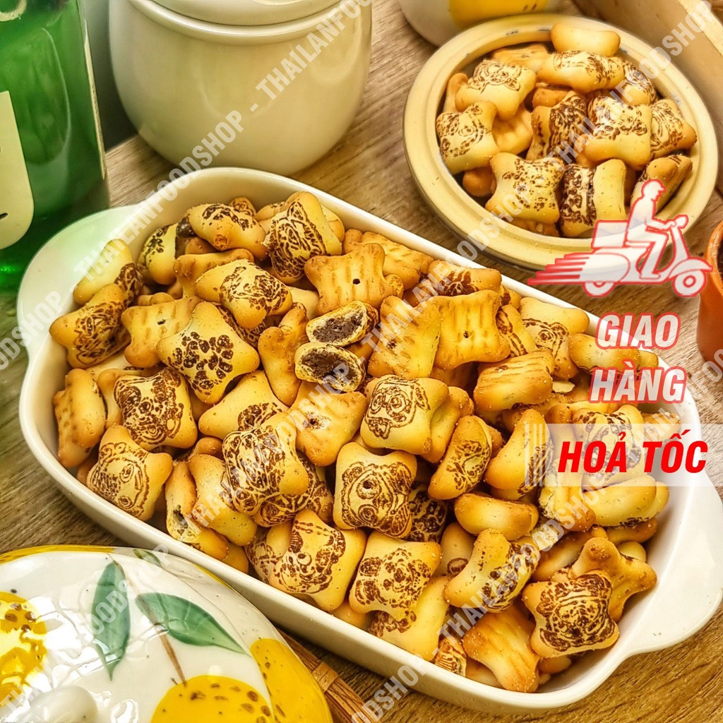 Bánh Gấu Socola Thái Lan - Lon 250gr
