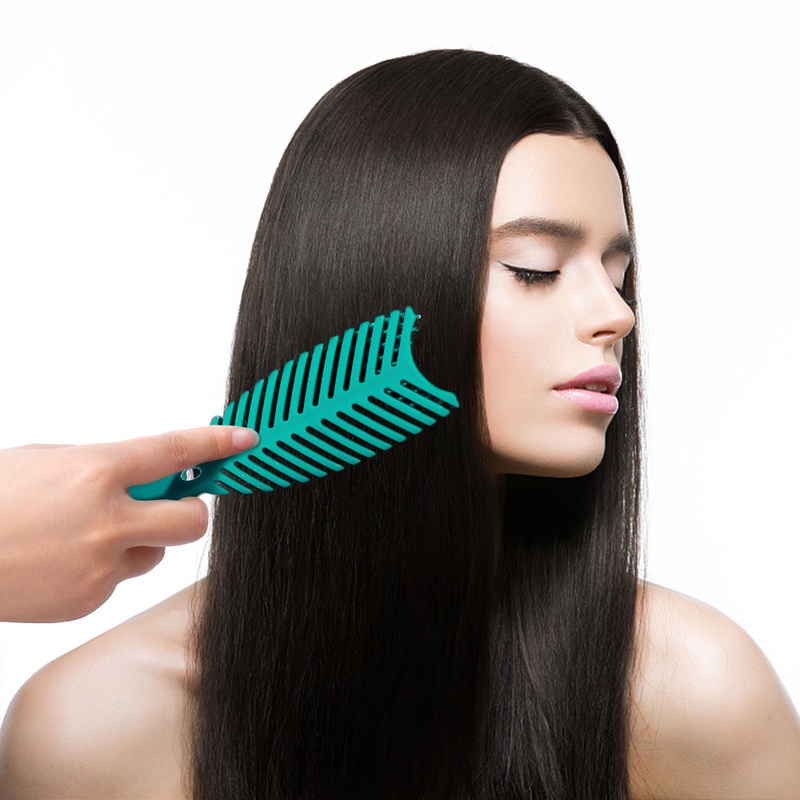1 Lược Chải Tóc Massage Da Đầu Hình Xương Cá Chuyên Nghiệp Cho Salon