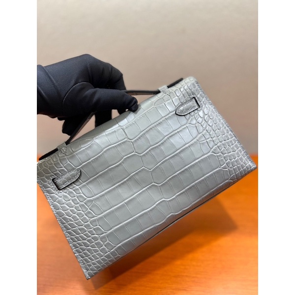 Túi xách cao cấp thương hiệu Hermes HM Kelly Pochette da thật nhập khẩu